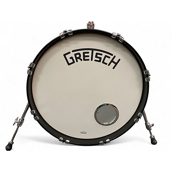 Used Gretsch Drums 5 Piece USA Custom Silver Glass Drum Kit