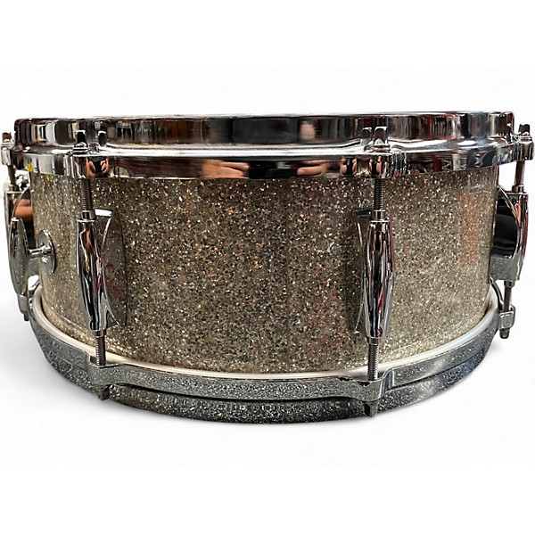 Used Gretsch Drums 5.5X14 USA Custom Silver Glass Drum