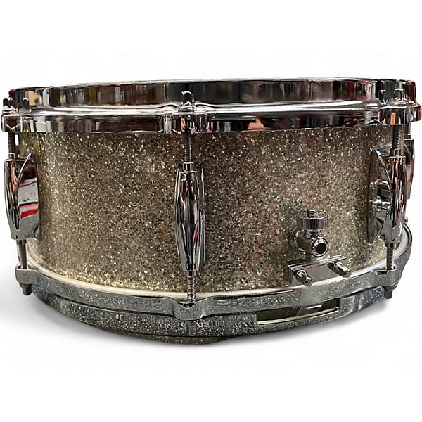 Used Gretsch Drums 5.5X14 USA Custom Silver Glass Drum
