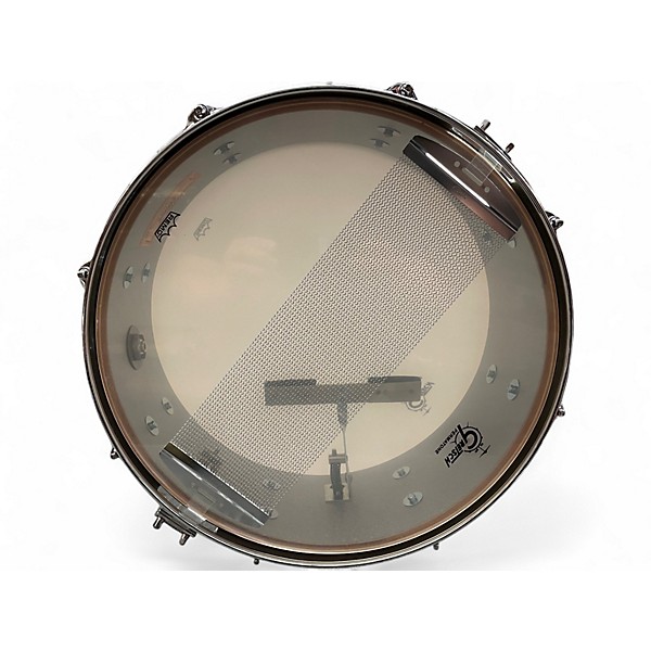 Used Gretsch Drums 5.5X14 USA Custom Silver Glass Drum