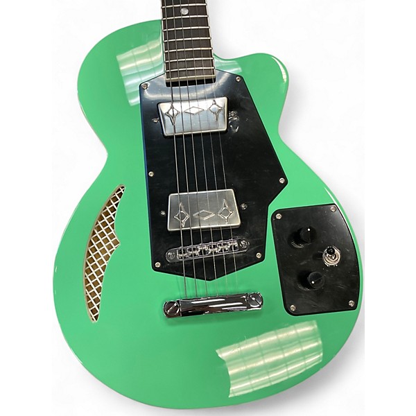 Used Eastwood Wandre Soloist Standard Turquoise Hollow Body Electric Guitar