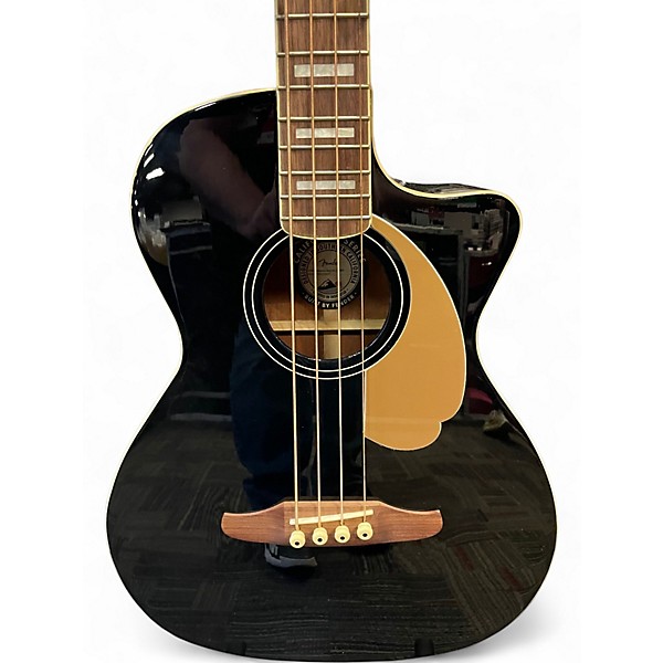 Used Fender KINGMAN BASS V2 Black Acoustic Bass Guitar