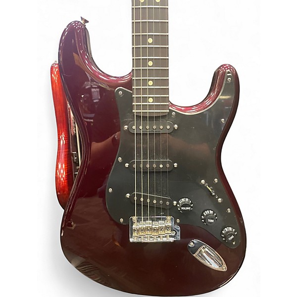 Used Fender Deluxe Player II Stratocaster Roasted Maple Oxblood Solid Body Electric Guitar