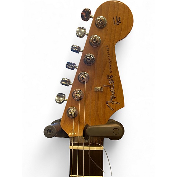 Used Fender Deluxe Player II Stratocaster Roasted Maple Oxblood Solid Body Electric Guitar