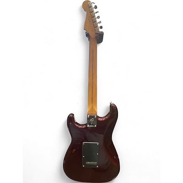 Used Fender Deluxe Player II Stratocaster Roasted Maple Oxblood Solid Body Electric Guitar