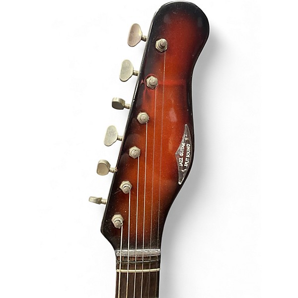 Vintage 1960s Burns Of London Jazz Split Sound sunburst Solid Body Electric Guitar