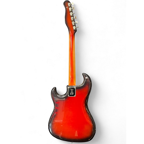 Vintage 1960s Burns Of London Jazz Split Sound sunburst Solid Body Electric Guitar