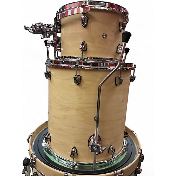 Used SJC Drums 3 Piece Tour Series natural satin Drum Kit