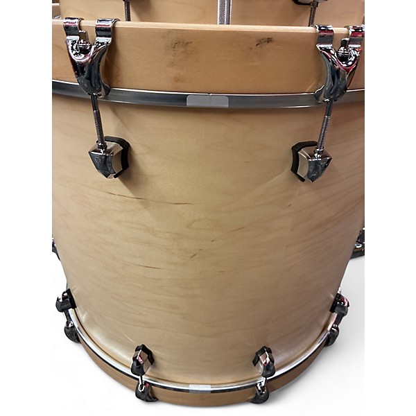 Used SJC Drums 3 Piece Tour Series natural satin Drum Kit