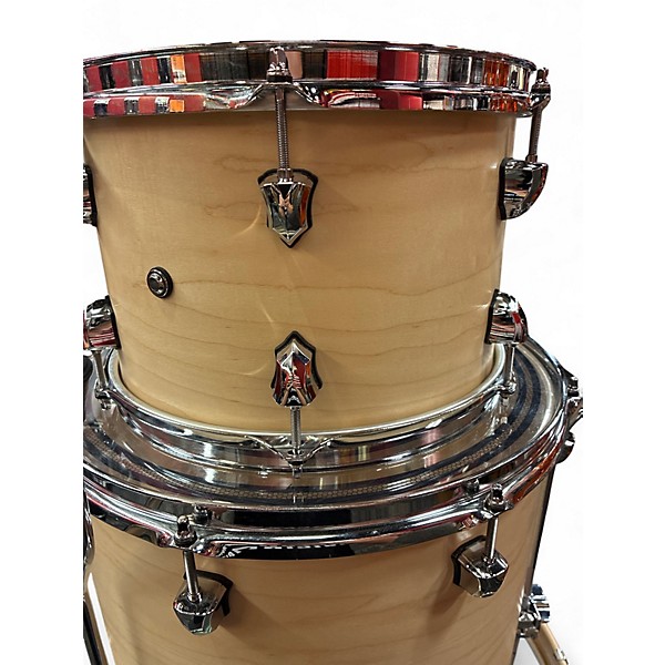 Used SJC Drums 3 Piece Tour Series natural satin Drum Kit