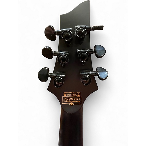 Used 2021 Schecter Guitar Research C1 Platinum Black Solid Body Electric Guitar