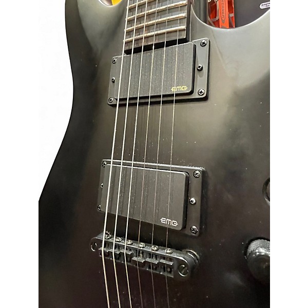 Used 2021 Schecter Guitar Research C1 Platinum Black Solid Body Electric Guitar