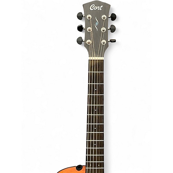Used Cort CORE-OC ABW Brown Acoustic Electric Guitar
