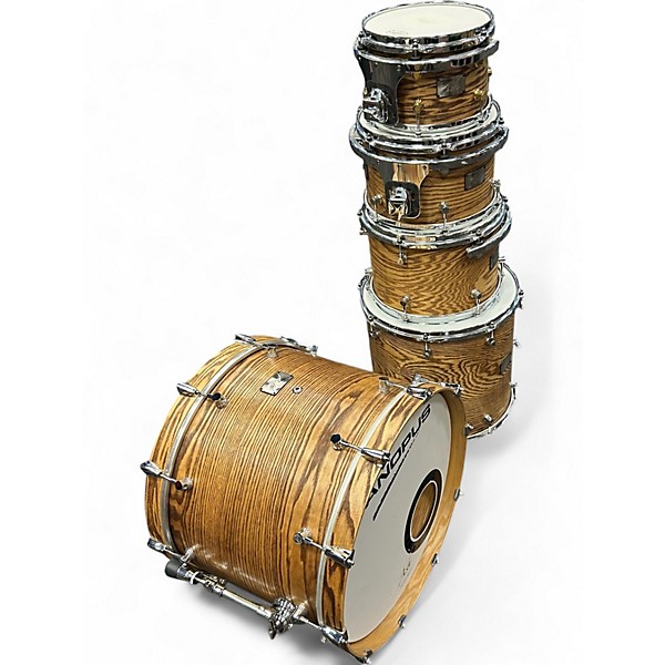 Used Canopus 5 Piece ASH Natural Drum Kit