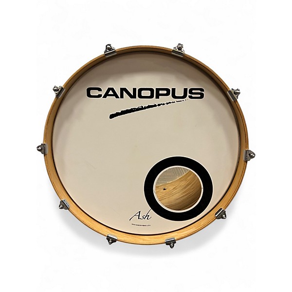 Used Canopus 5 Piece ASH Natural Drum Kit