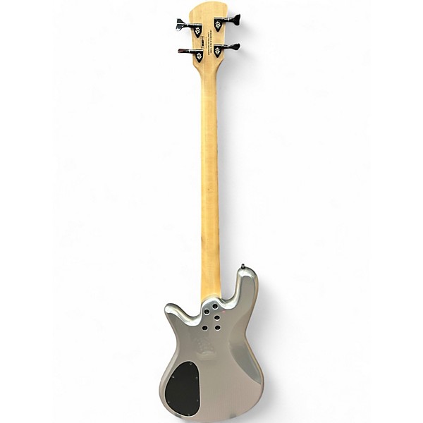 Used Spector Performer 4 Silver Electric Bass Guitar