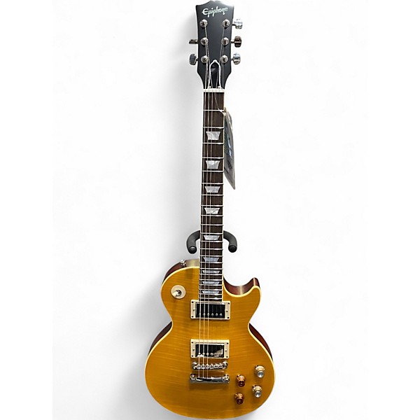 Used Epiphone GREENY Yellow Solid Body Electric Guitar