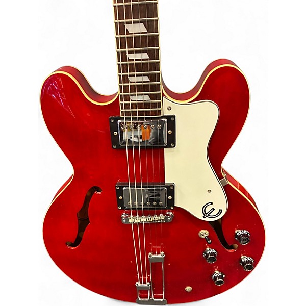 Used Epiphone RIVIERA CH Cherry Hollow Body Electric Guitar