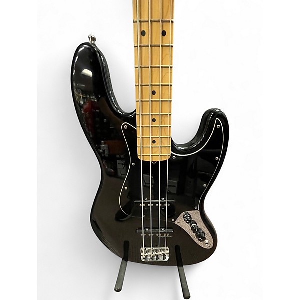 Used Fender American Standard Jazz Bass Black Electric Bass Guitar