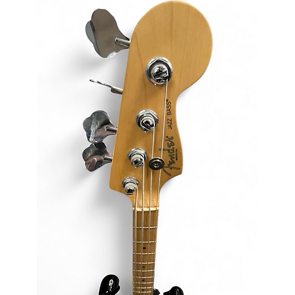 Used Fender American Standard Jazz Bass Black Electric Bass Guitar