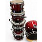 Used PDP by DW 6 Piece Concept Series Red Burst Drum Kit