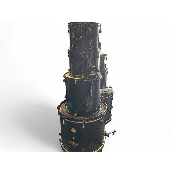 Used 2005 Pearl 7 Piece Joey Jordison Signature Drum Kit Black Drum Kit