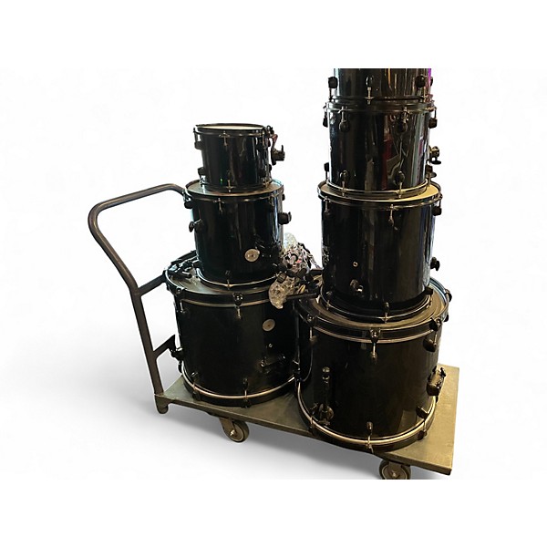 Used 2005 Pearl 7 Piece Joey Jordison Signature Drum Kit Black Drum Kit