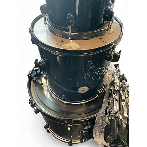 Used 2005 Pearl 7 Piece Joey Jordison Signature Drum Kit Black Drum Kit