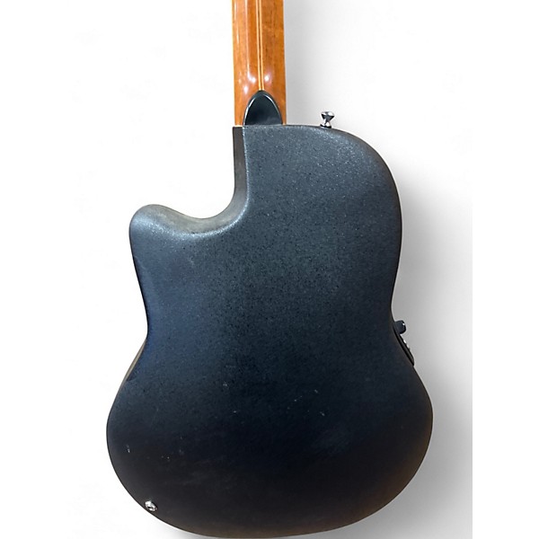 Used Ovation STANDARD BALLADEER Black Acoustic Electric Guitar