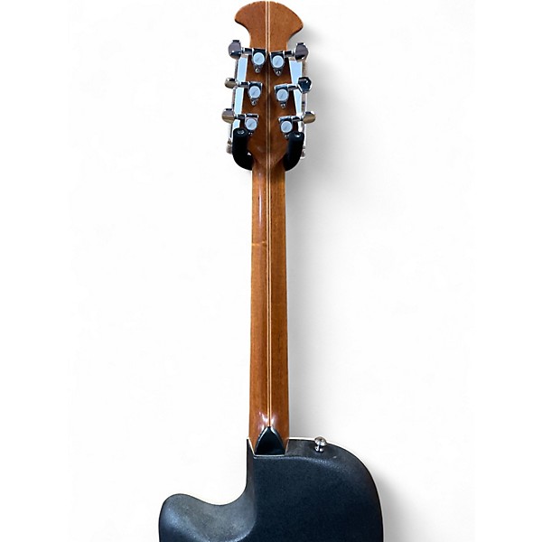 Used Ovation STANDARD BALLADEER Black Acoustic Electric Guitar