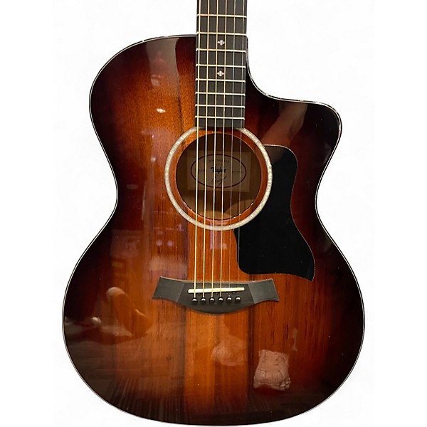 Used Taylor 224CEKDLX Shaded Edge Burst Acoustic Electric Guitar