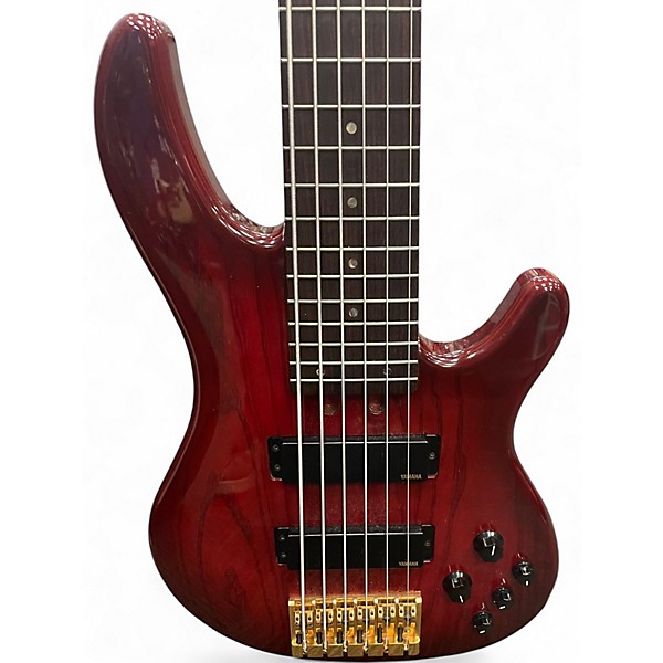 Used Yamaha TRB 6II Red Electric Bass Guitar