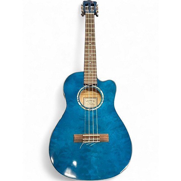 Used Lanikai QM-BLCEB TRANSPARENT BLUE Ukulele