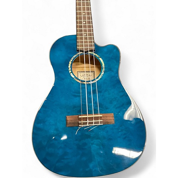 Used Lanikai QM-BLCEB TRANSPARENT BLUE Ukulele