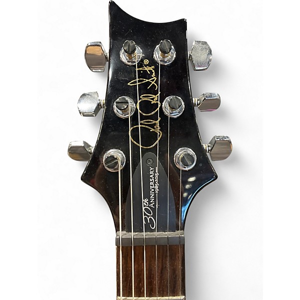 Used 2015 PRS S2 Custom 24 Black Solid Body Electric Guitar