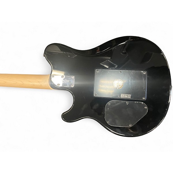 Used Sterling by Music Man Sub AX4 Trans Blue Solid Body Electric Guitar