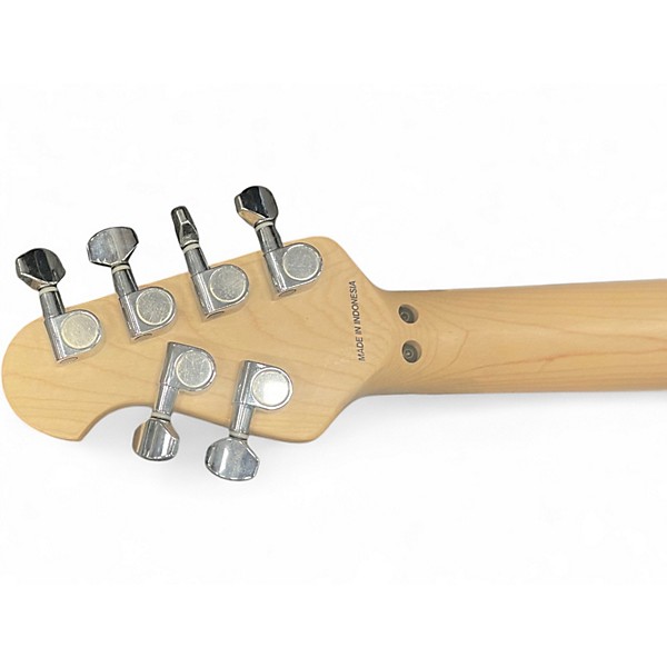 Used Sterling by Music Man Sub AX4 Trans Blue Solid Body Electric Guitar