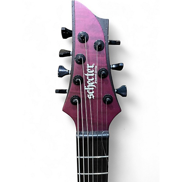 Used Schecter John Brown Tao  Purple Solid Body Electric Guitar