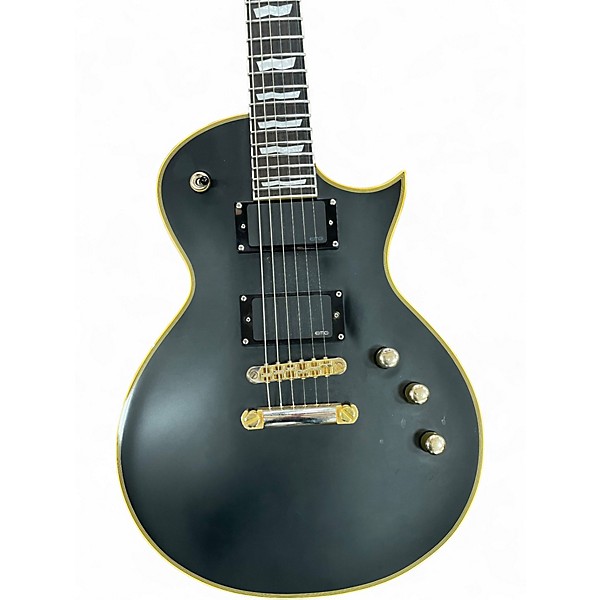 Used ESP LTD EC1000 Deluxe Satin Black Solid Body Electric Guitar