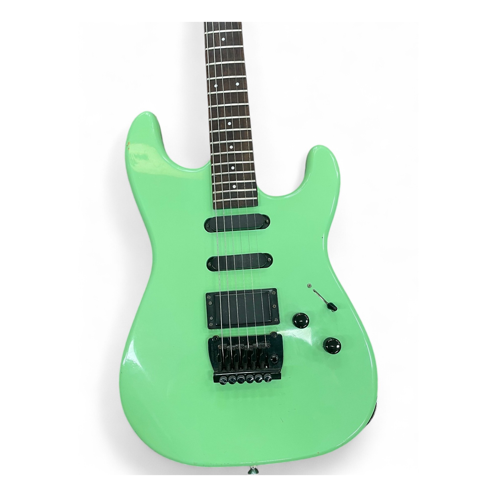Used Aria Pro 2 SL DX3 GREEN Solid Body Electric Guitar GREEN