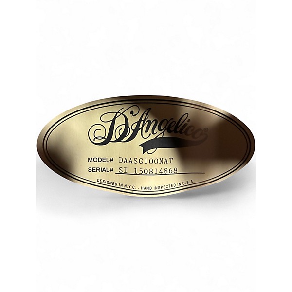 Used D'Angelico Excel DAAGS100 Natural Acoustic Electric Guitar