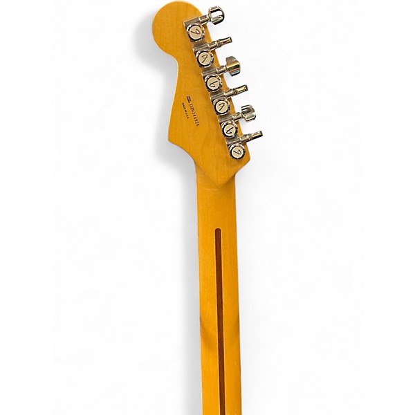 Used 2012 Fender American Deluxe Stratocaster 2 Tone Sunburst Solid Body Electric Guitar