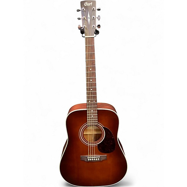 Used Cort Earth70 Sunburst Acoustic Guitar