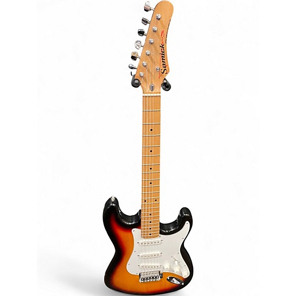 Used Samick Artist Series S Style 3 Color Sunburst Solid Body Electric Guitar