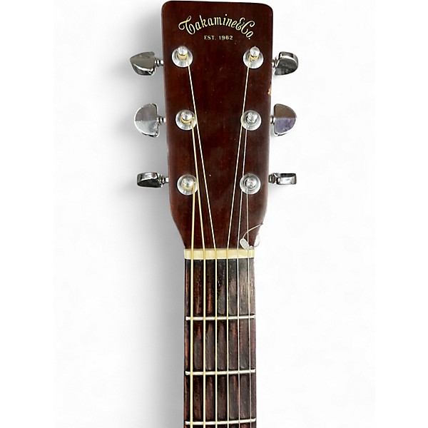 Used Takamine f-340 Natural Acoustic Guitar