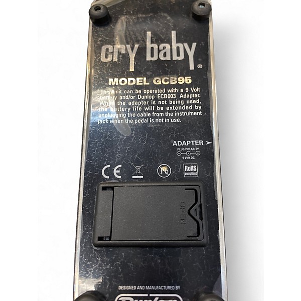 Used Dunlop GCB95 Original Crybaby Wah Effect Pedal
