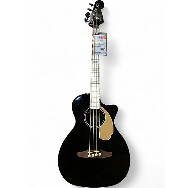 Used Fender Kingman 4-String V2 BLACK Acoustic Bass Guitar