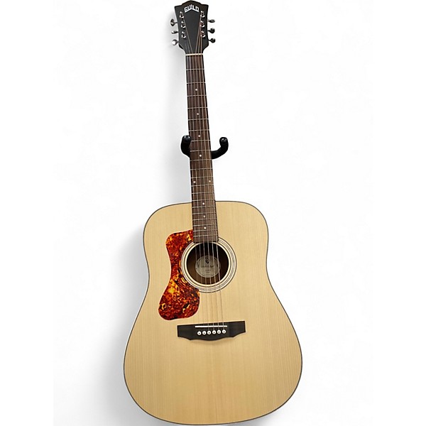 Used Guild D24DE LEFTHANDED Natural Acoustic Electric Guitar