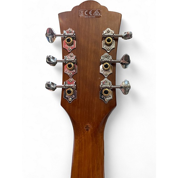 Used Guild D24DE LEFTHANDED Natural Acoustic Electric Guitar