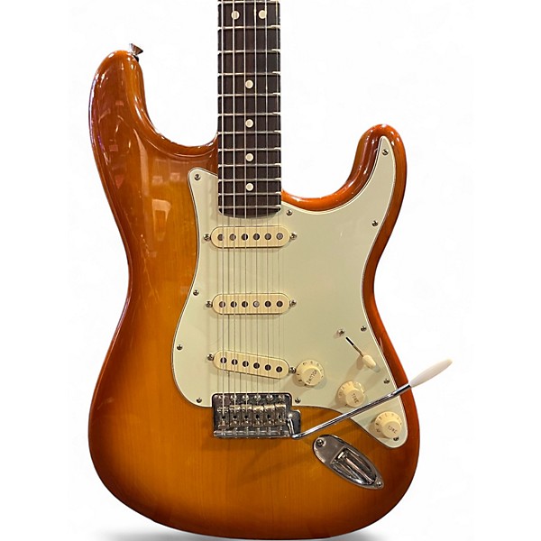 Used Fender American Performer Stratocaster SSS Honey Burst Solid Body Electric Guitar